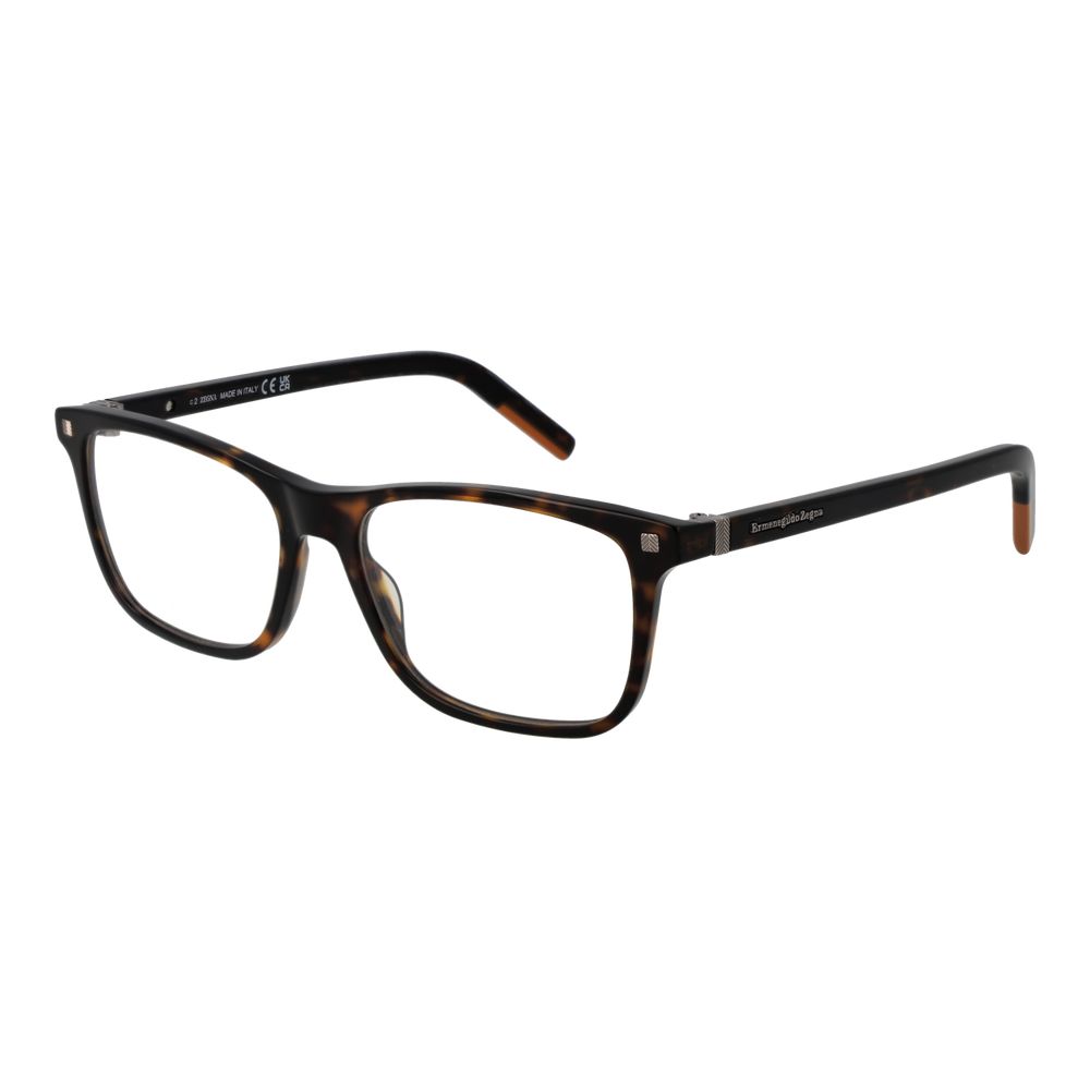 Ermenegildo Zegna Brown Men Optical Frames